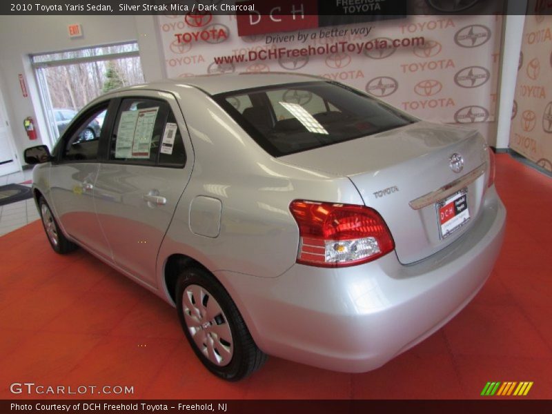 Silver Streak Mica / Dark Charcoal 2010 Toyota Yaris Sedan