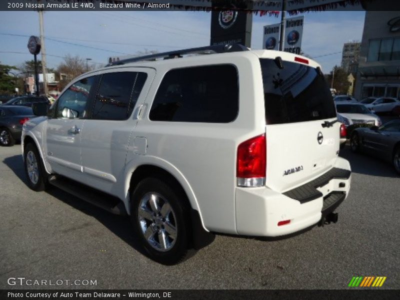 Blizzard White / Almond 2009 Nissan Armada LE 4WD