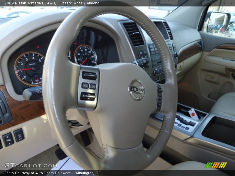 Blizzard White / Almond 2009 Nissan Armada LE 4WD