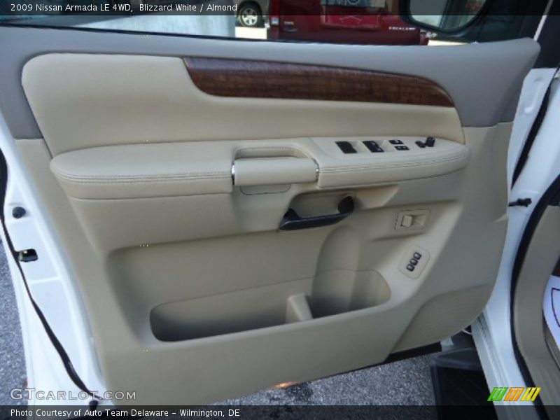 Blizzard White / Almond 2009 Nissan Armada LE 4WD