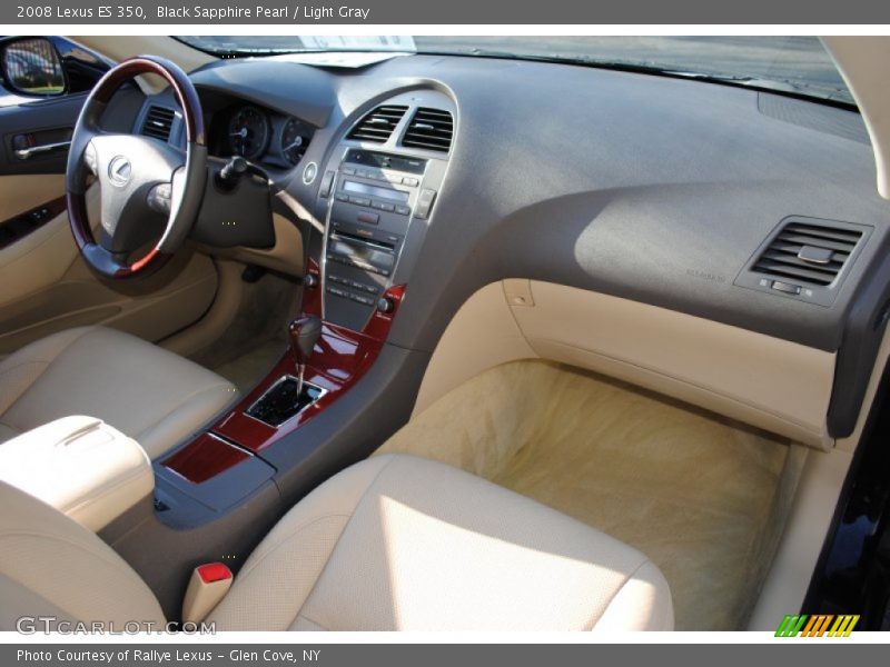 Black Sapphire Pearl / Light Gray 2008 Lexus ES 350