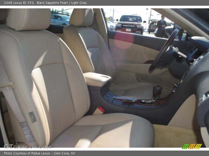 Black Sapphire Pearl / Light Gray 2008 Lexus ES 350