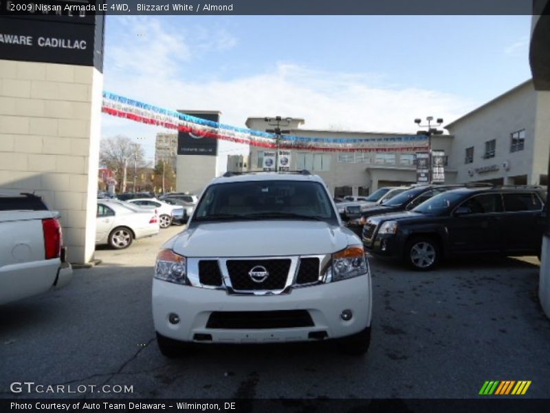 Blizzard White / Almond 2009 Nissan Armada LE 4WD