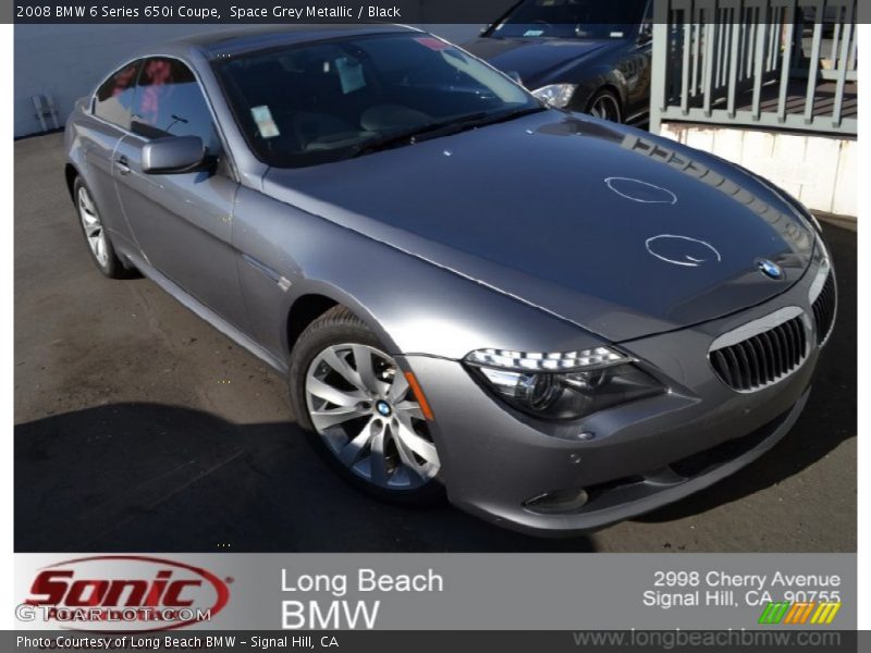 Space Grey Metallic / Black 2008 BMW 6 Series 650i Coupe