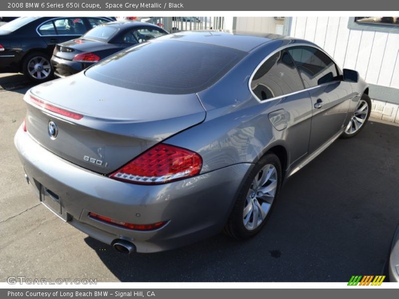 Space Grey Metallic / Black 2008 BMW 6 Series 650i Coupe