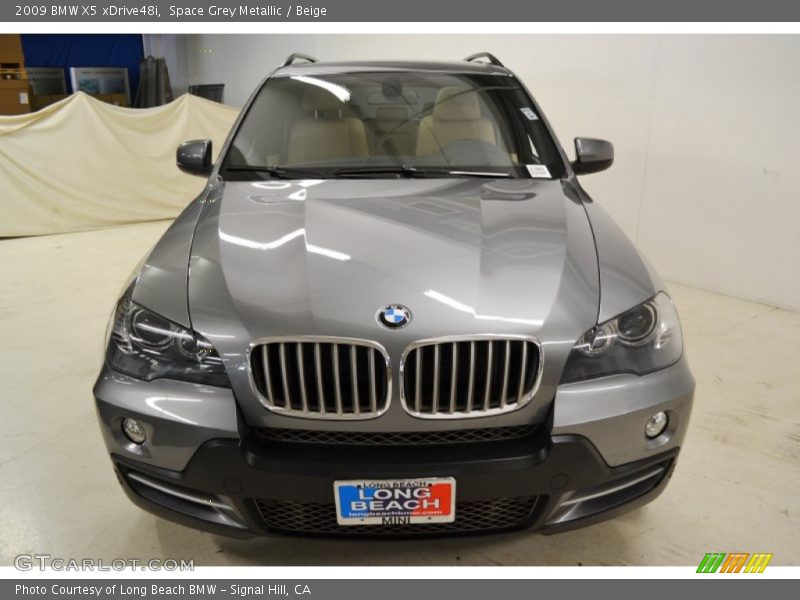 Space Grey Metallic / Beige 2009 BMW X5 xDrive48i