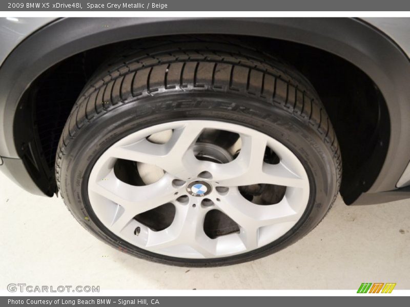 Space Grey Metallic / Beige 2009 BMW X5 xDrive48i