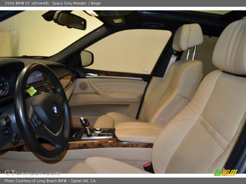 Space Grey Metallic / Beige 2009 BMW X5 xDrive48i