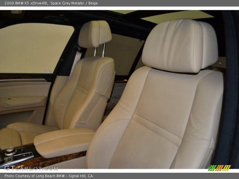 Space Grey Metallic / Beige 2009 BMW X5 xDrive48i