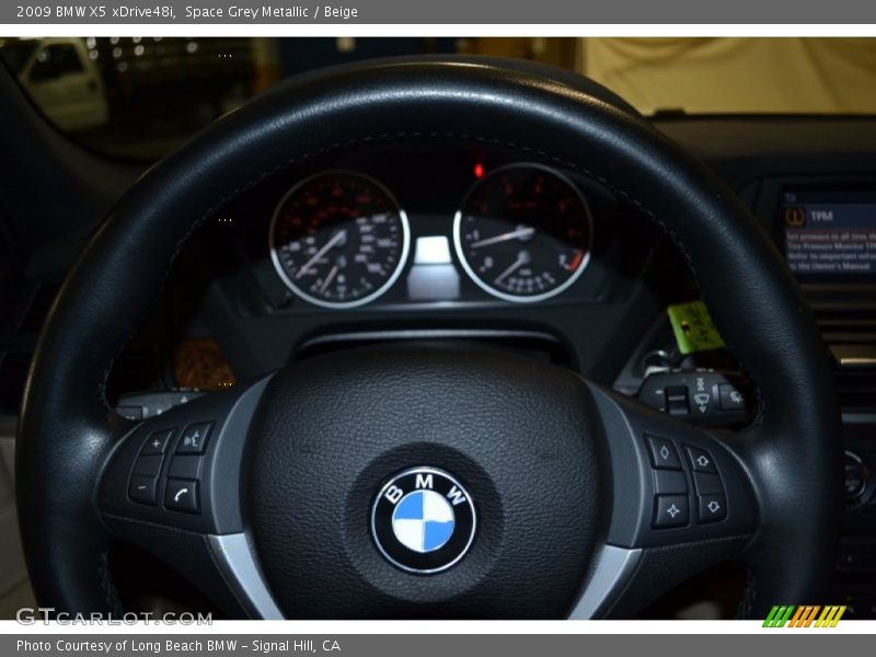 Space Grey Metallic / Beige 2009 BMW X5 xDrive48i