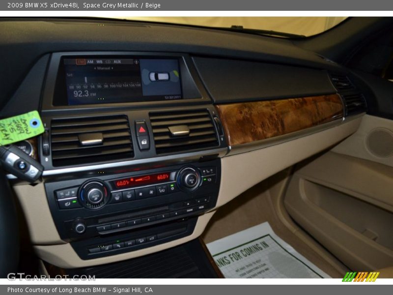 Space Grey Metallic / Beige 2009 BMW X5 xDrive48i