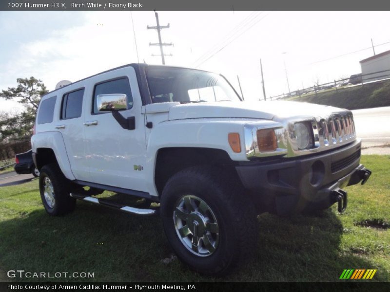 Birch White / Ebony Black 2007 Hummer H3 X