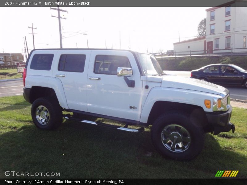 Birch White / Ebony Black 2007 Hummer H3 X
