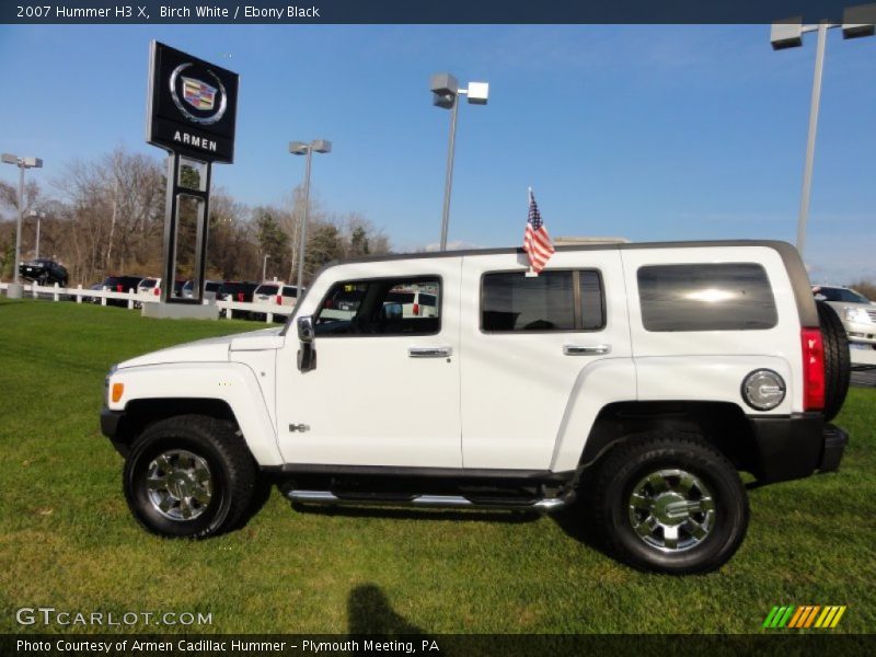 Birch White / Ebony Black 2007 Hummer H3 X