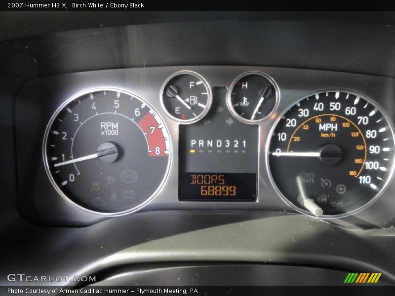 Birch White / Ebony Black 2007 Hummer H3 X