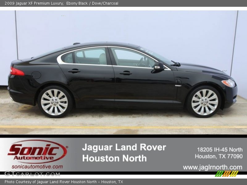 Ebony Black / Dove/Charcoal 2009 Jaguar XF Premium Luxury