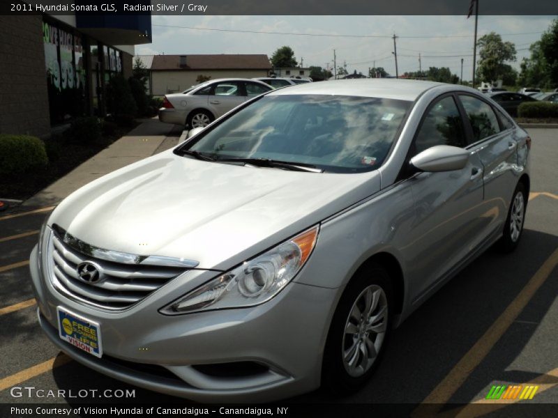 Radiant Silver / Gray 2011 Hyundai Sonata GLS