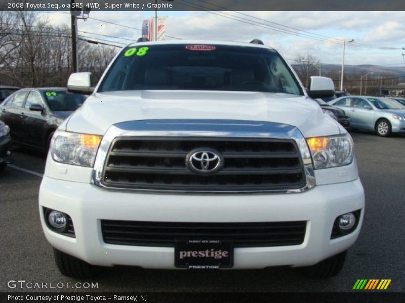 Super White / Graphite 2008 Toyota Sequoia SR5 4WD