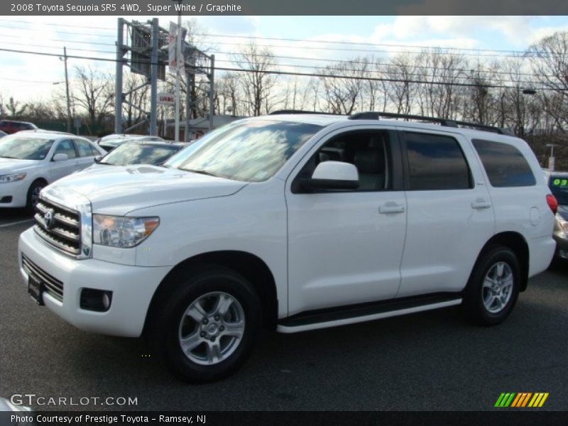 Super White / Graphite 2008 Toyota Sequoia SR5 4WD