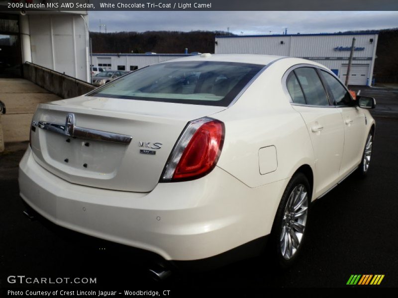 White Chocolate Tri-Coat / Light Camel 2009 Lincoln MKS AWD Sedan