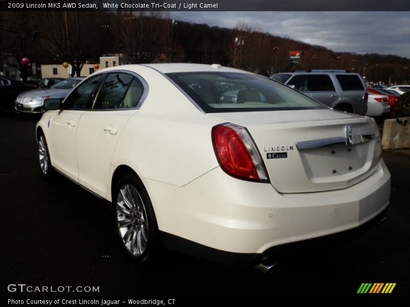 White Chocolate Tri-Coat / Light Camel 2009 Lincoln MKS AWD Sedan