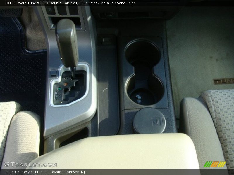 Blue Streak Metallic / Sand Beige 2010 Toyota Tundra TRD Double Cab 4x4