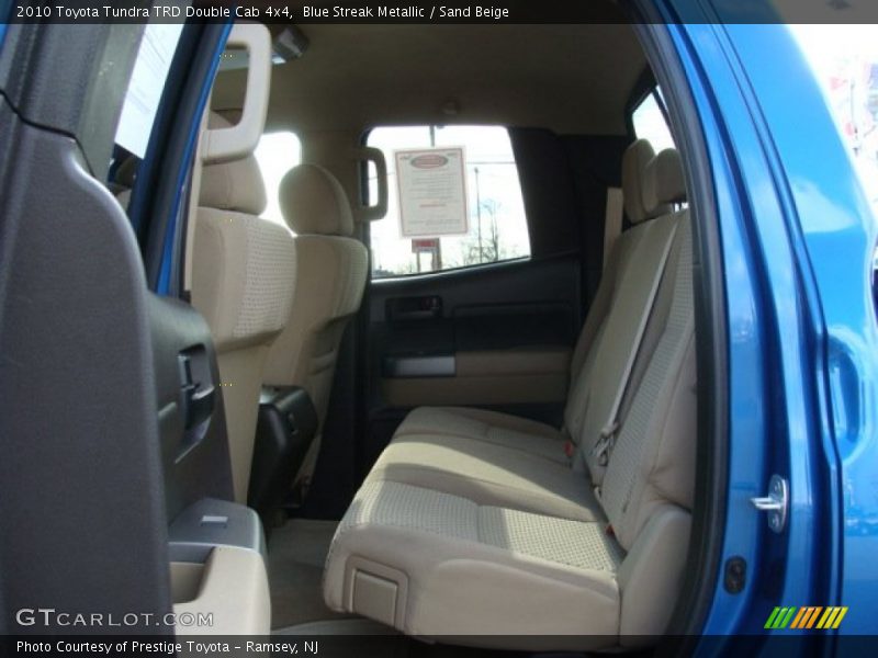 Blue Streak Metallic / Sand Beige 2010 Toyota Tundra TRD Double Cab 4x4