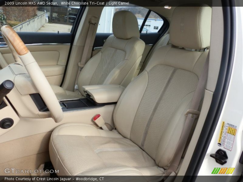 White Chocolate Tri-Coat / Light Camel 2009 Lincoln MKS AWD Sedan