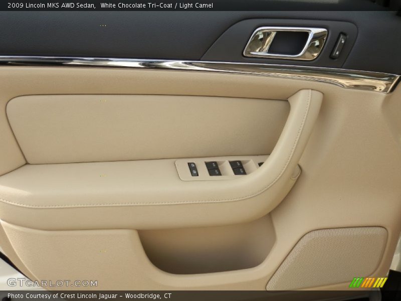 White Chocolate Tri-Coat / Light Camel 2009 Lincoln MKS AWD Sedan