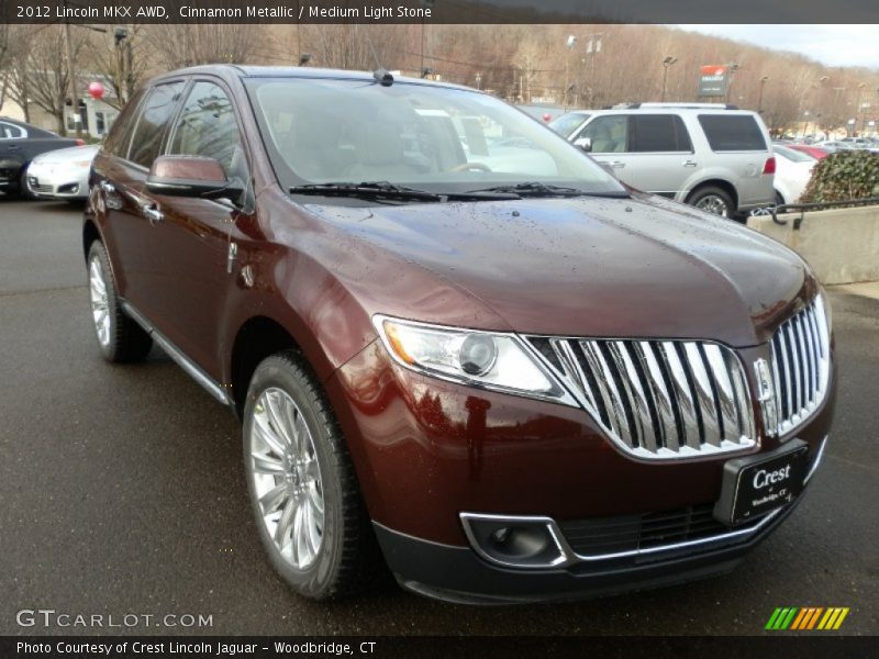 Cinnamon Metallic / Medium Light Stone 2012 Lincoln MKX AWD