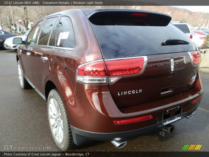 Cinnamon Metallic / Medium Light Stone 2012 Lincoln MKX AWD