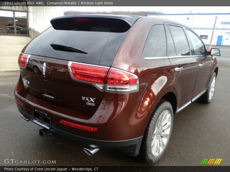 Cinnamon Metallic / Medium Light Stone 2012 Lincoln MKX AWD