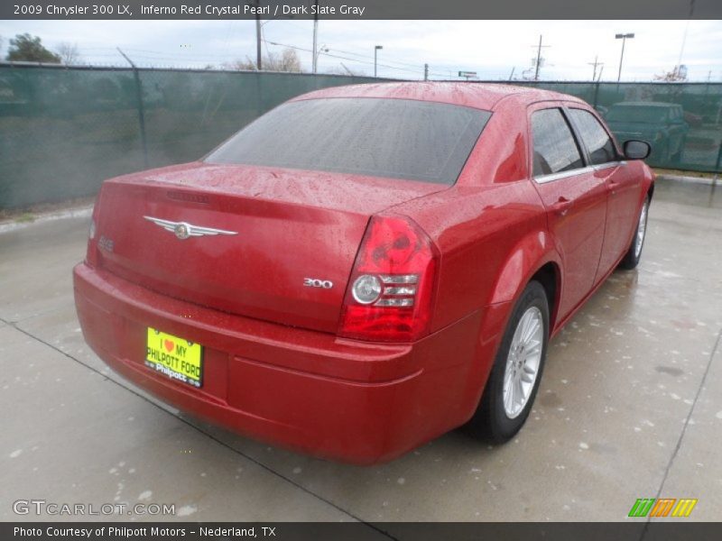 Inferno Red Crystal Pearl / Dark Slate Gray 2009 Chrysler 300 LX