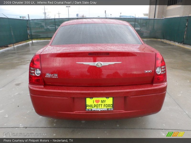 Inferno Red Crystal Pearl / Dark Slate Gray 2009 Chrysler 300 LX