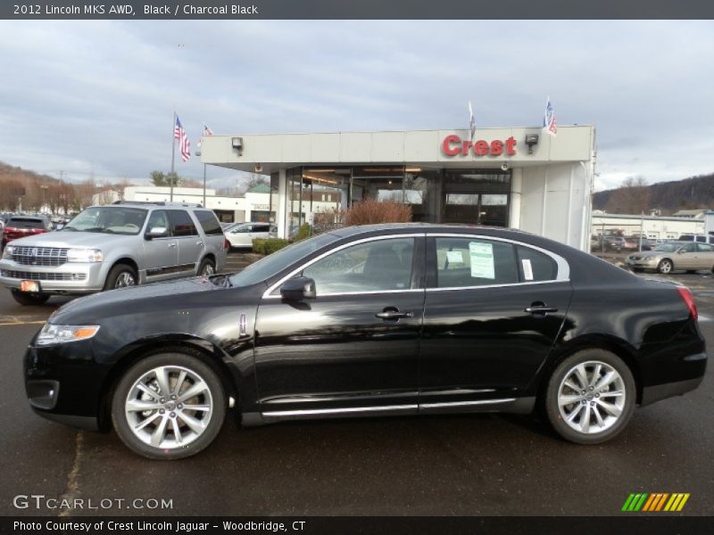 Black / Charcoal Black 2012 Lincoln MKS AWD