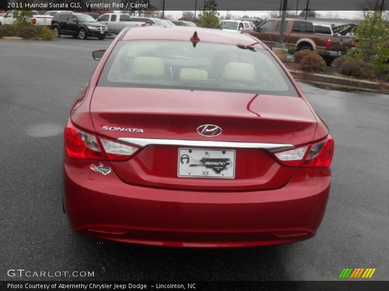 Venetian Red / Camel 2011 Hyundai Sonata GLS