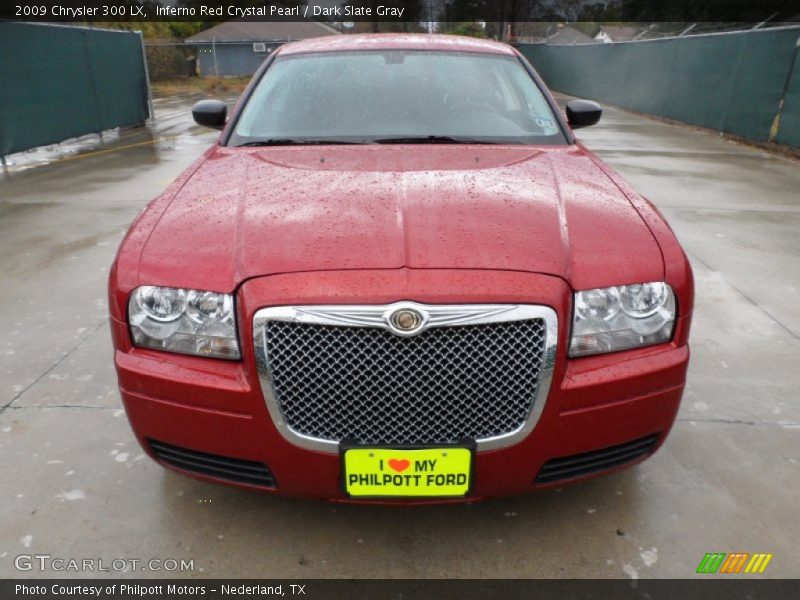 Inferno Red Crystal Pearl / Dark Slate Gray 2009 Chrysler 300 LX