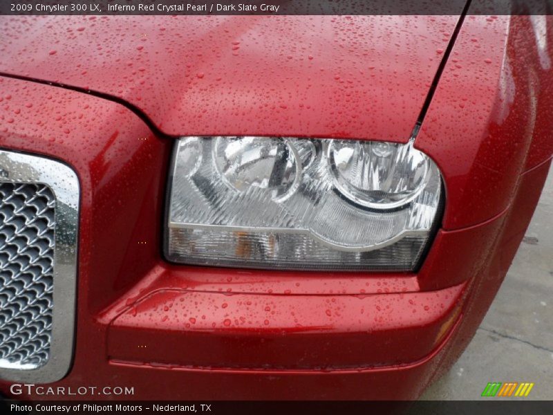 Inferno Red Crystal Pearl / Dark Slate Gray 2009 Chrysler 300 LX
