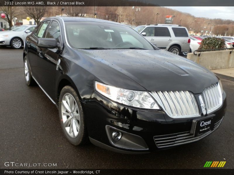 Black / Charcoal Black 2012 Lincoln MKS AWD