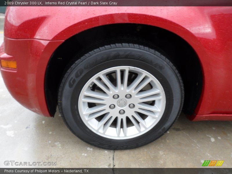 Inferno Red Crystal Pearl / Dark Slate Gray 2009 Chrysler 300 LX