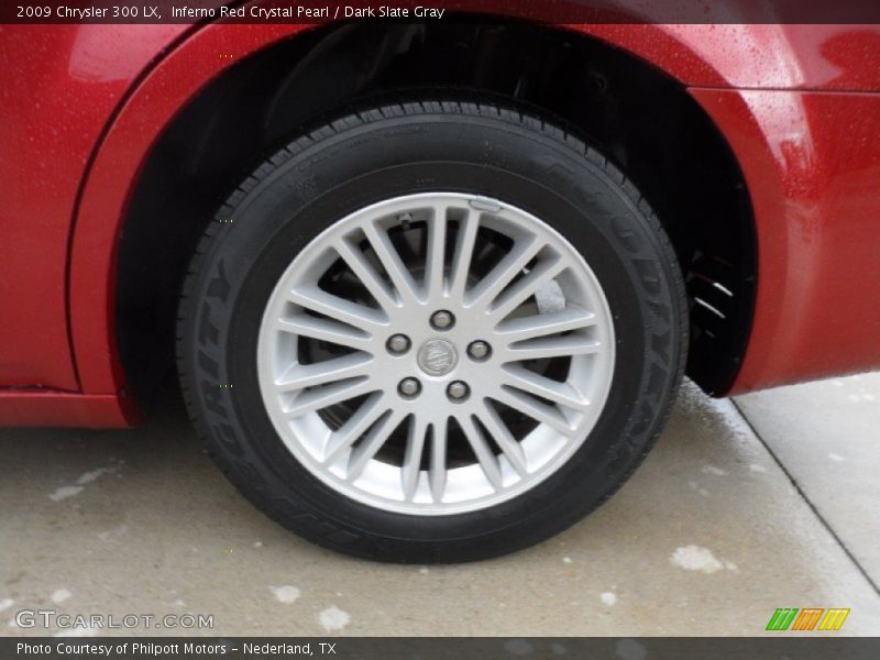 Inferno Red Crystal Pearl / Dark Slate Gray 2009 Chrysler 300 LX