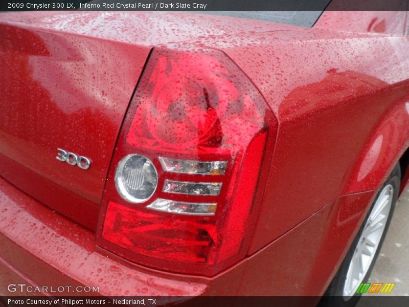 Inferno Red Crystal Pearl / Dark Slate Gray 2009 Chrysler 300 LX