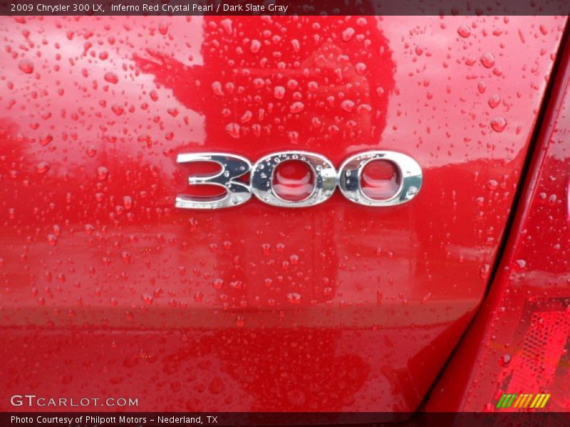 Inferno Red Crystal Pearl / Dark Slate Gray 2009 Chrysler 300 LX