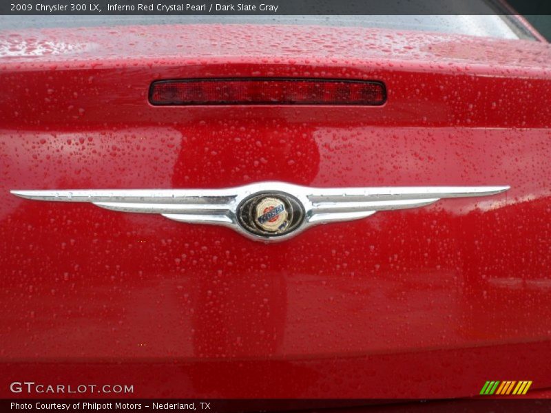 Inferno Red Crystal Pearl / Dark Slate Gray 2009 Chrysler 300 LX