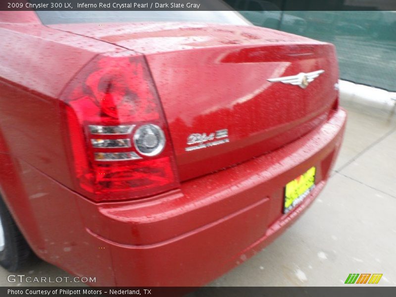 Inferno Red Crystal Pearl / Dark Slate Gray 2009 Chrysler 300 LX
