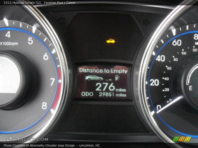 Venetian Red / Camel 2011 Hyundai Sonata GLS