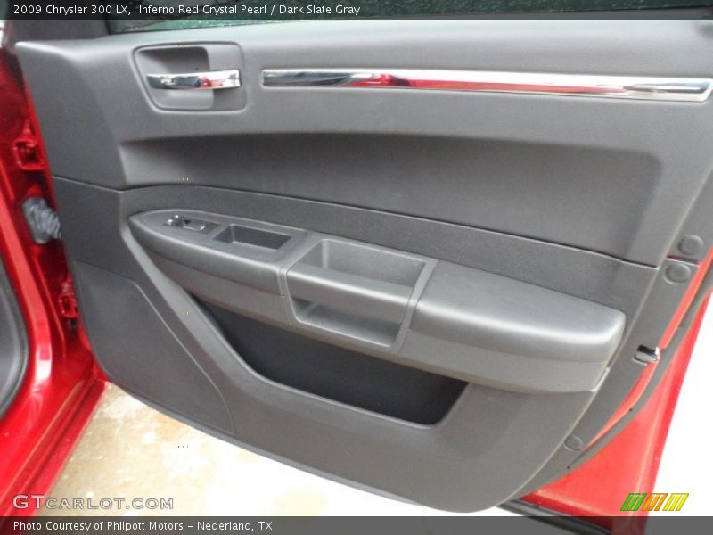 Inferno Red Crystal Pearl / Dark Slate Gray 2009 Chrysler 300 LX