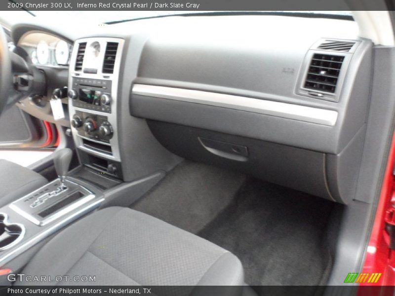 Inferno Red Crystal Pearl / Dark Slate Gray 2009 Chrysler 300 LX