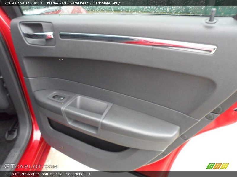 Inferno Red Crystal Pearl / Dark Slate Gray 2009 Chrysler 300 LX
