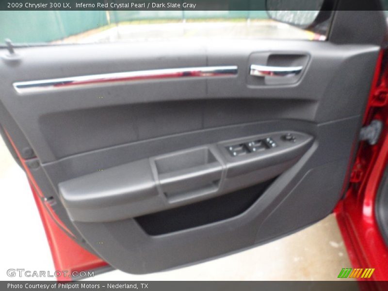 Inferno Red Crystal Pearl / Dark Slate Gray 2009 Chrysler 300 LX